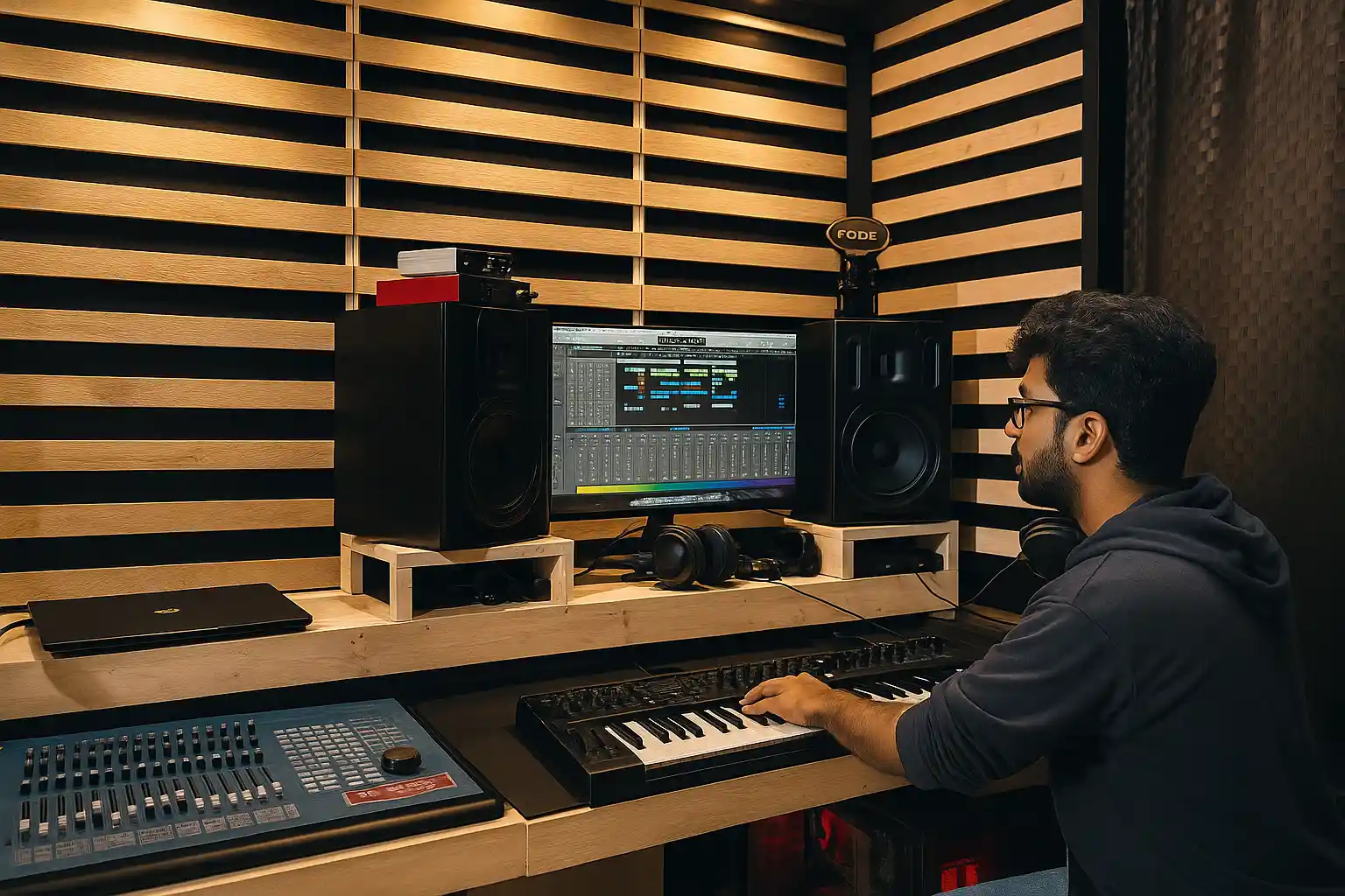 Professional Music Studio Environment